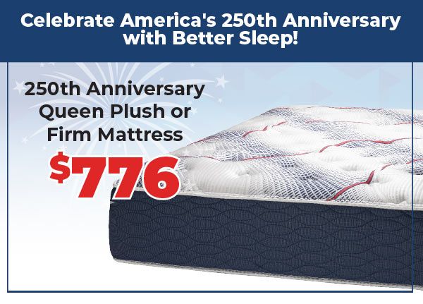 Sleepwell 250th Anniversary Plush or Queen Mattress